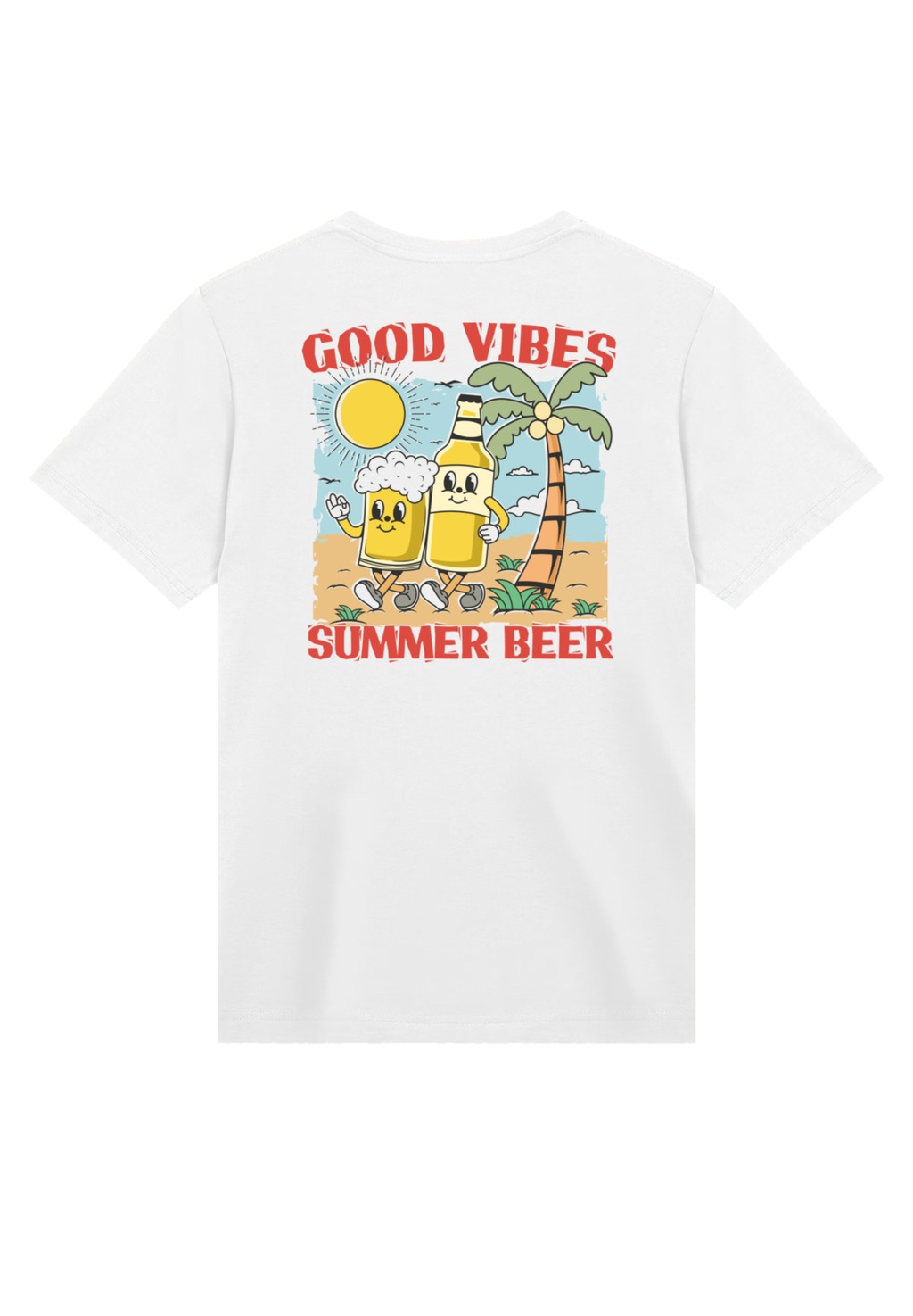 F4NT4STIC T-Shirt "Summer Time Vintage Beer Cartoon", Premium Qualität günstig online kaufen