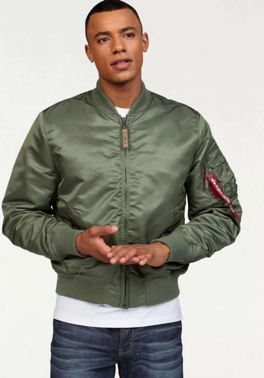 Alpha Industries Bomberjacke MA-1 VF59 LONG gefüttert günstig online kaufen