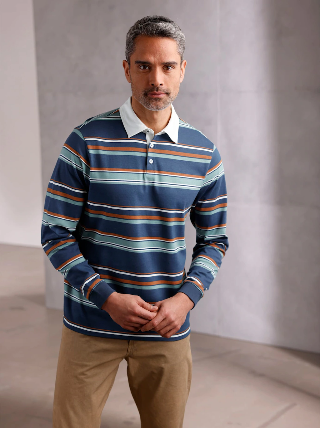 Classic Poloshirt "Langarm-Poloshirt", (1 tlg.) günstig online kaufen