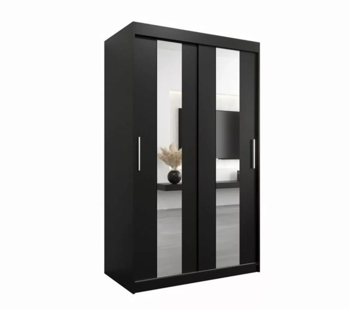 Beautysofa Kleiderschrank Moderne, stilvolle Garderobe mit Spiegeln POLA (S günstig online kaufen