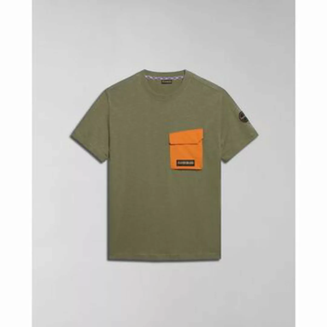 Napapijri  T-Shirts & Poloshirts S-TEPEES NP0A4HQJ-GAE1 GREEN LICHEN günstig online kaufen