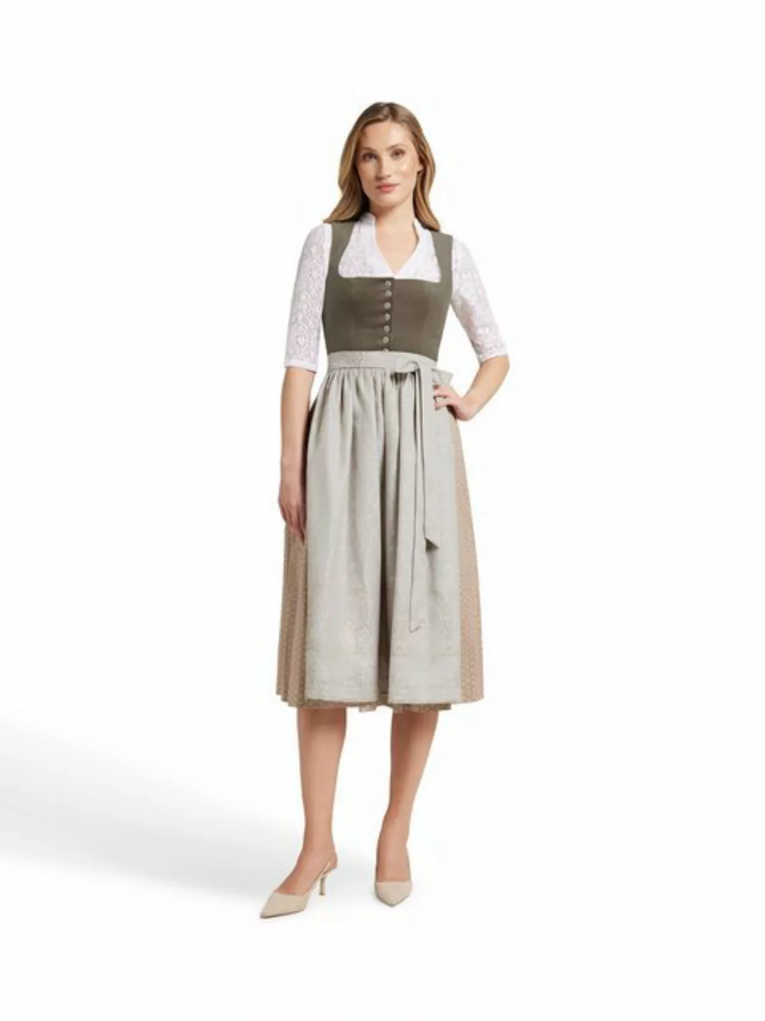 Berwin Dirndl Dirndl mit Samt-Oberteil (Einzelstück) günstig online kaufen