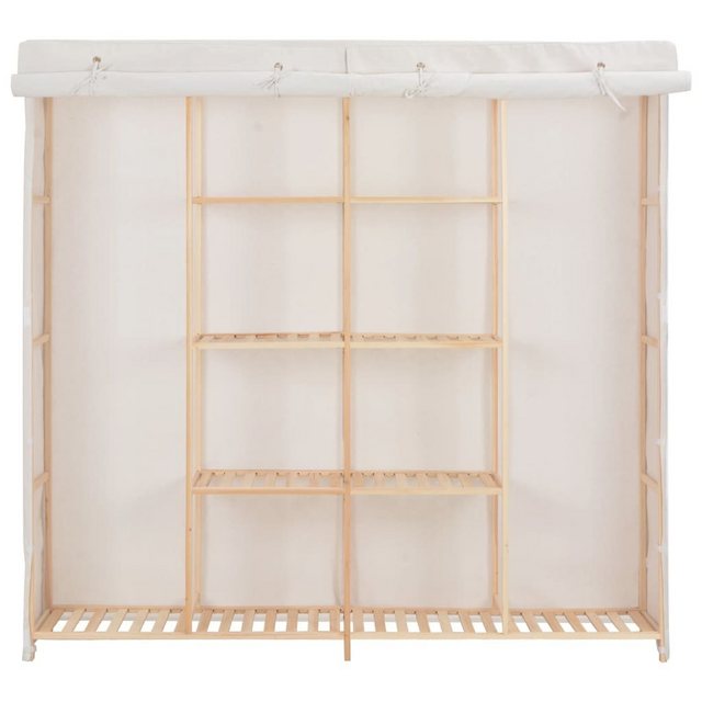 furnicato Kleiderschrank Weiß 173 x 40 x 170 cm Stoff günstig online kaufen