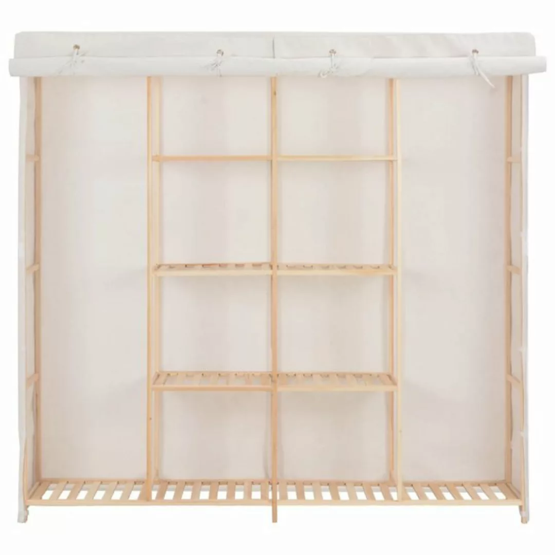 furnicato Kleiderschrank Weiß 173 x 40 x 170 cm Stoff (1-St) günstig online kaufen