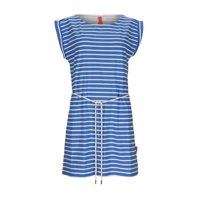 salzhaut Shirtkleid Damen Kleid Pappnees Kurzarm mit Streifen und Taillen-K günstig online kaufen