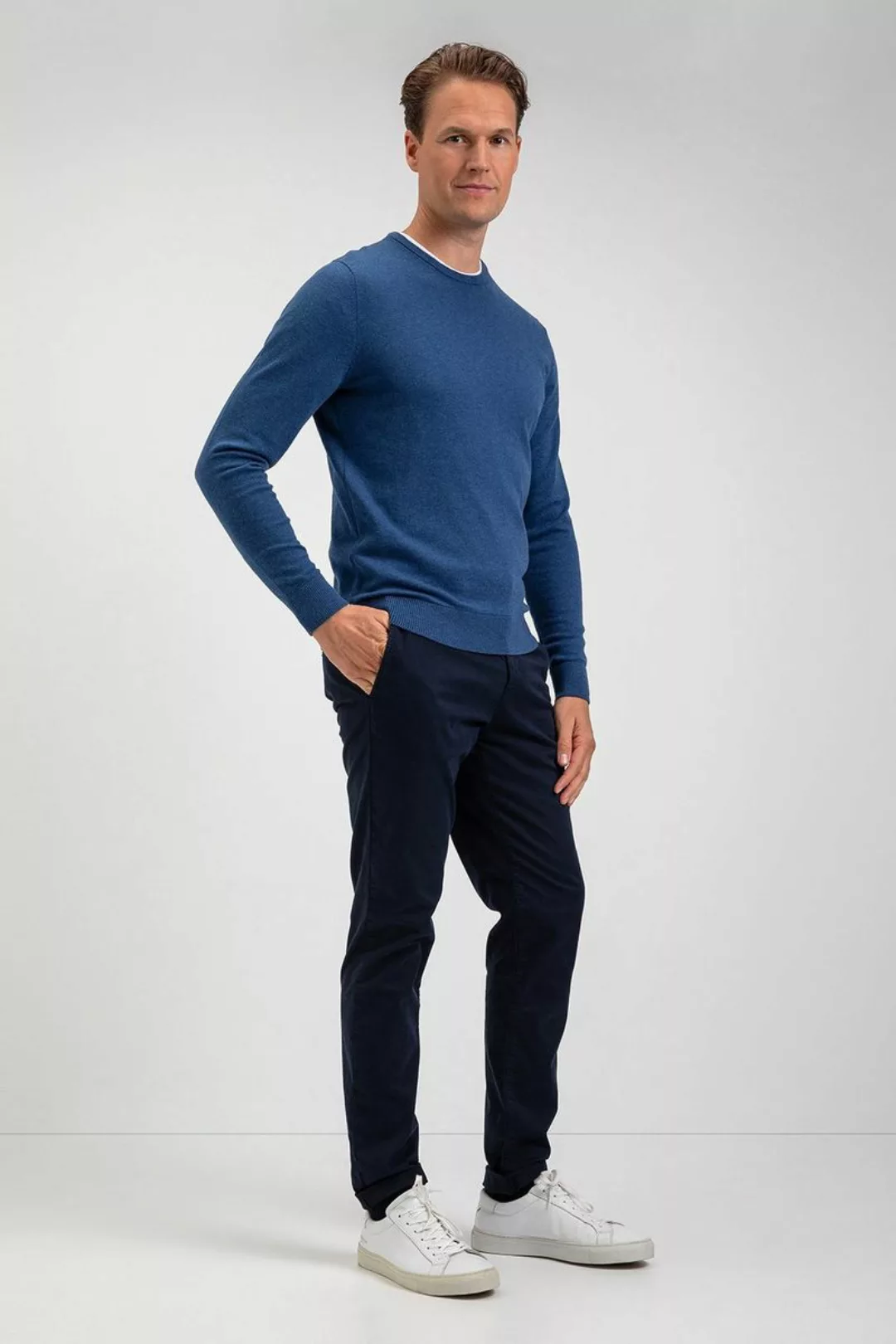 McGregor Pullover Wool Mix Mid Blauw - Größe XL günstig online kaufen