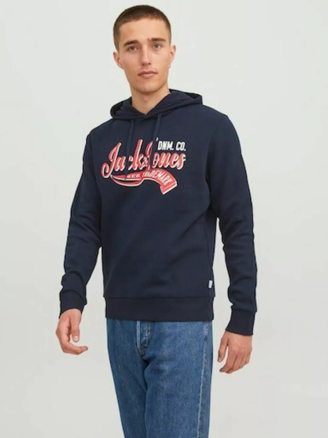 Jack & Jones Kapuzensweatshirt JJELOGO SWEAT HOOD 2 COL 23/24 NOOS günstig online kaufen