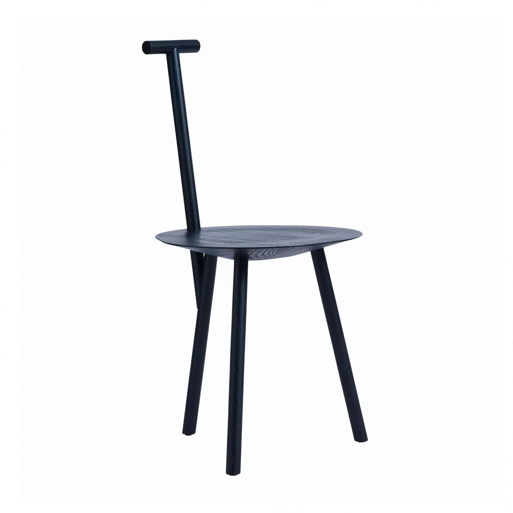 PLEASE WAIT to be SEATED - Spade Stuhl - marineblau /gebeizt/BxHxT 44x86x48 günstig online kaufen