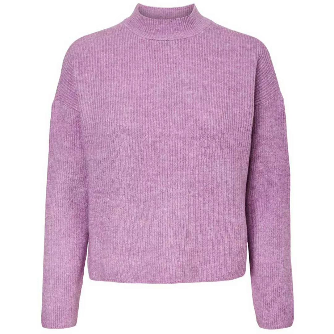 Vero Moda Molina Stehkragen Sweater L African Violet / Melange günstig online kaufen