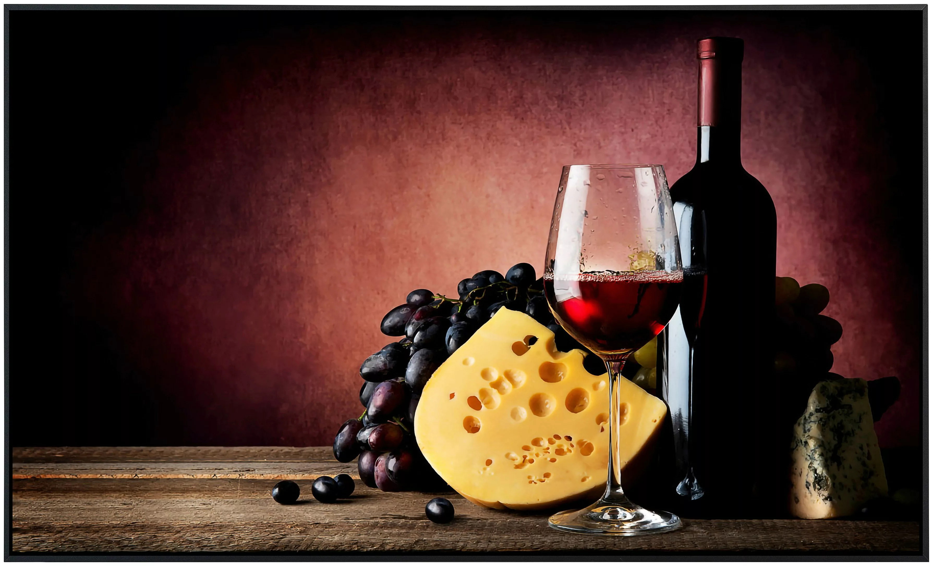 Papermoon Infrarotheizung »Wein mit Käse«, sehr angenehme Strahlungswärme günstig online kaufen