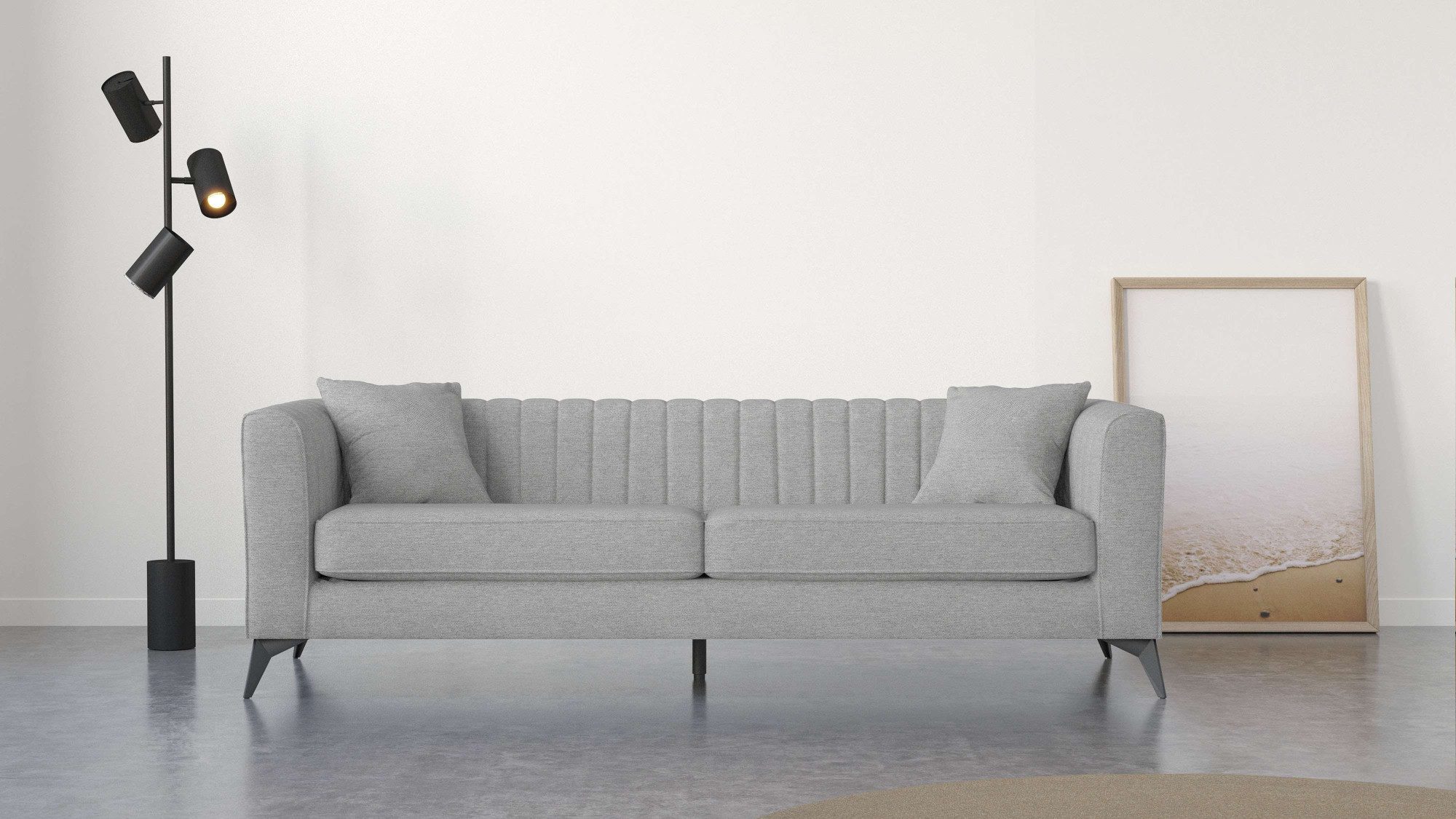 Places of Style 4-Sitzer "MATTHEW elegantes Designsofa, Maße B/T/H: 231/86/ günstig online kaufen
