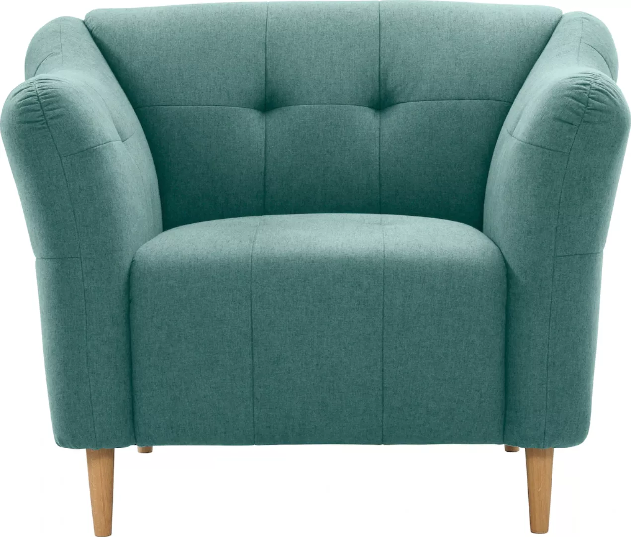 exxpo - sofa fashion Sessel "Soraya, Loungesessel", mit Holzfüßen, frei im günstig online kaufen