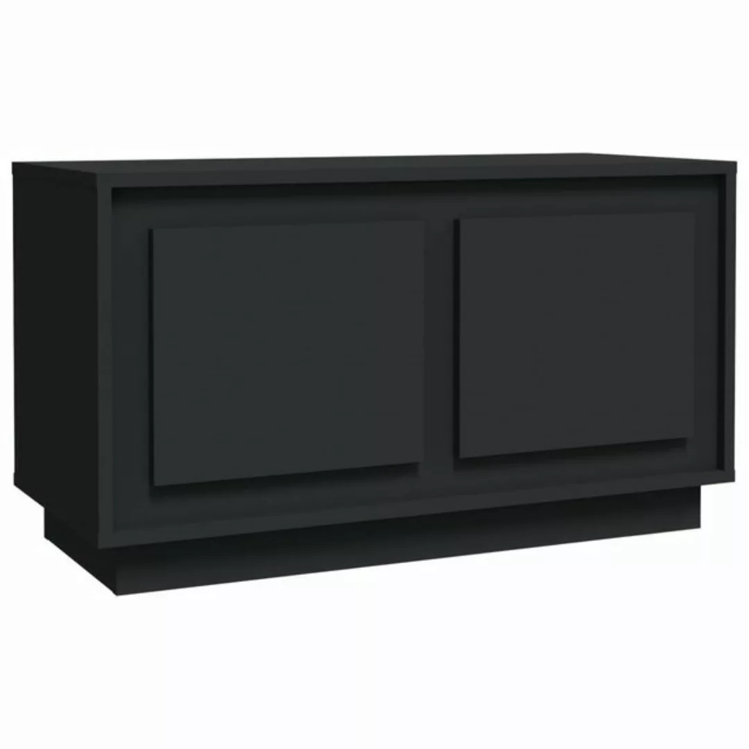 furnicato TV-Schrank Schwarz 80x35x45 cm Holzwerkstoff günstig online kaufen