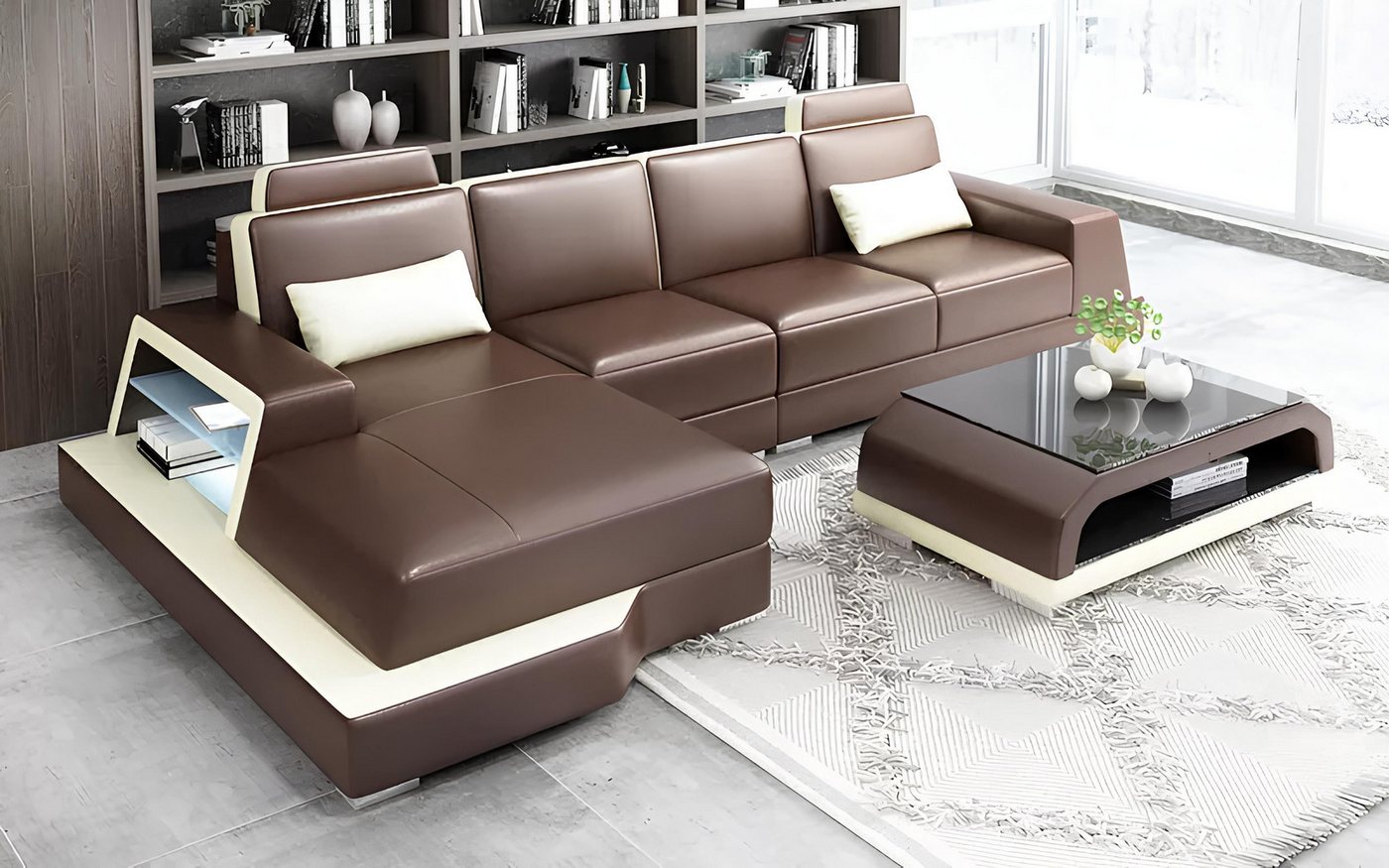 Xlmoebel Ecksofa Modernes Designsofa mit zwei Teilen für die Wohnraumgestal günstig online kaufen