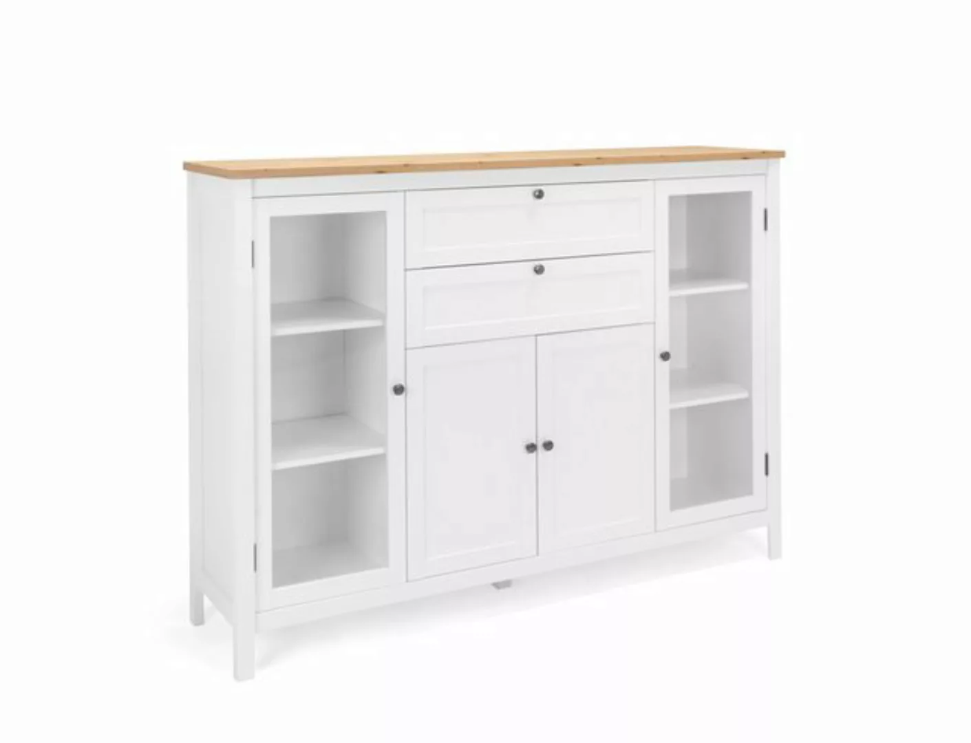 Highboard  Mazzano ¦ weiß ¦ Maße (cm): B: 160 H: 120 T: 40.0 Kommoden & Sid günstig online kaufen