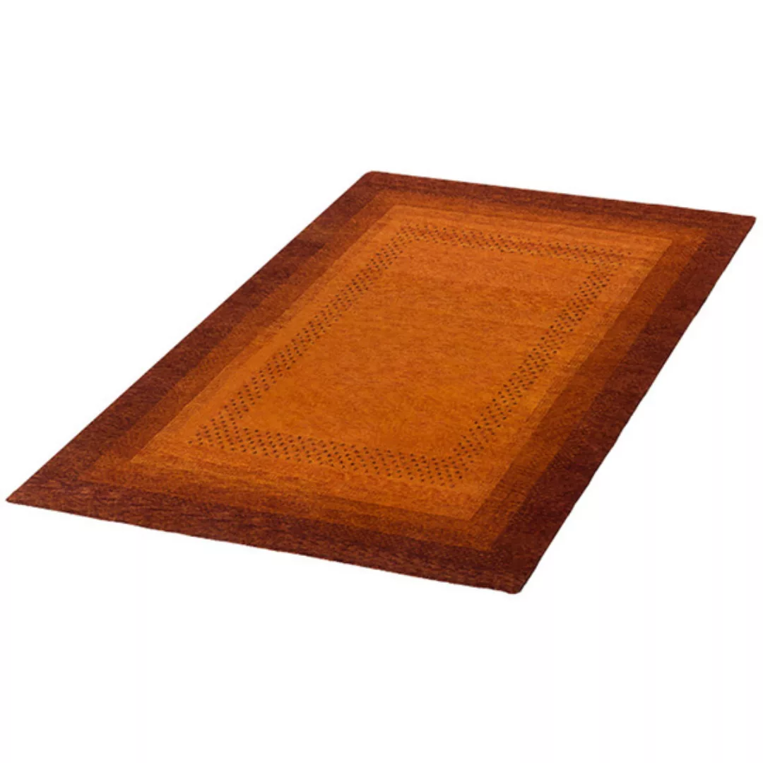 Handgefertigter Teppich "Sunrise" Aus Wolle In Rot-orange - Versch. Größen günstig online kaufen