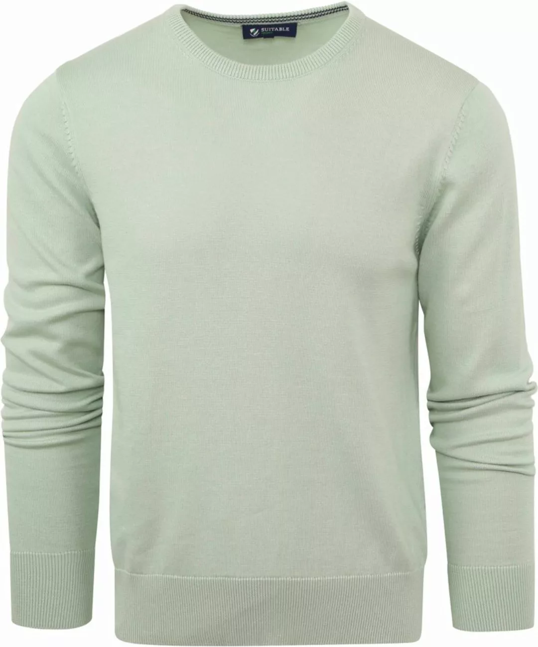 Suitable Respect Oinix Pullover O-Ausschnitt Hellgrün - Größe L günstig online kaufen