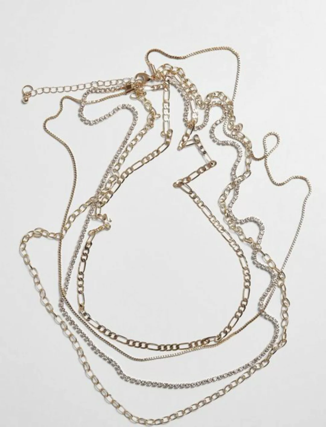 URBAN CLASSICS Edelstahlkette "Accessoires Valeria Layering Necklace" günstig online kaufen