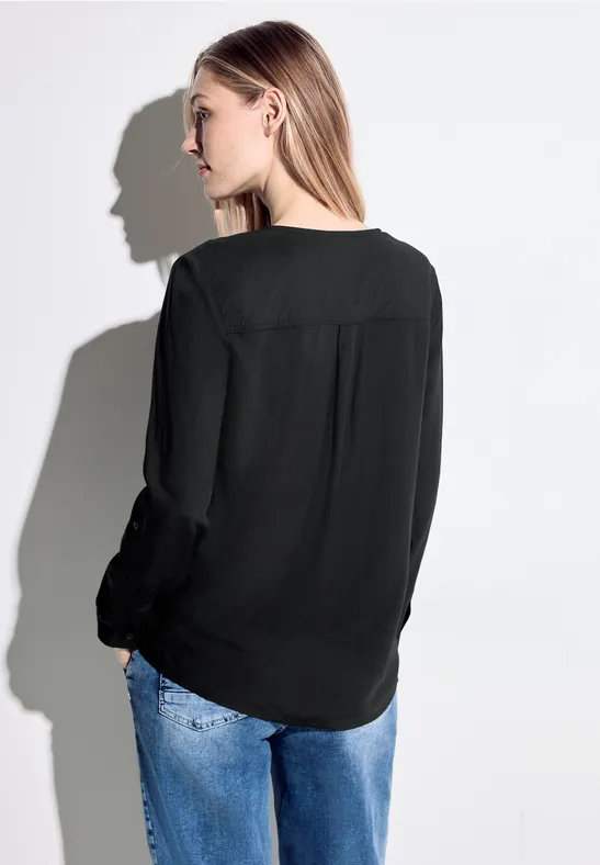 Bluse mit Kläppchenkragen günstig online kaufen