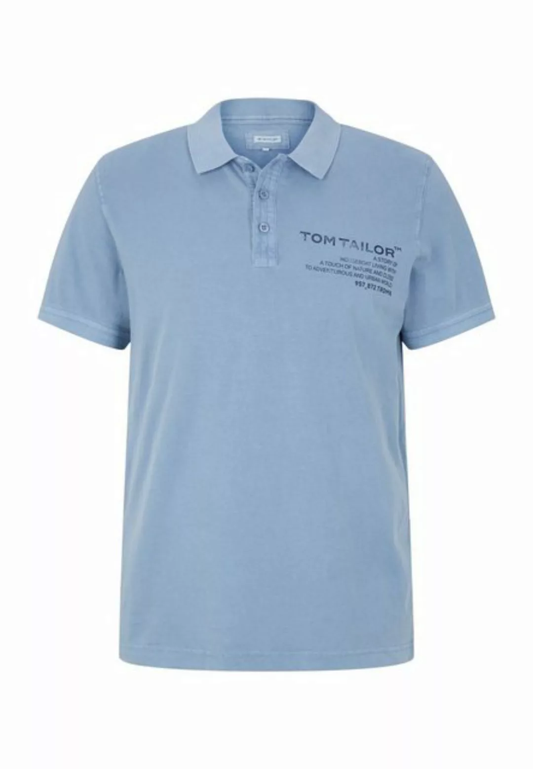 TOM TAILOR Poloshirt Poloshirt Kurzarmshirt mit Polokragen und (1-tlg) günstig online kaufen