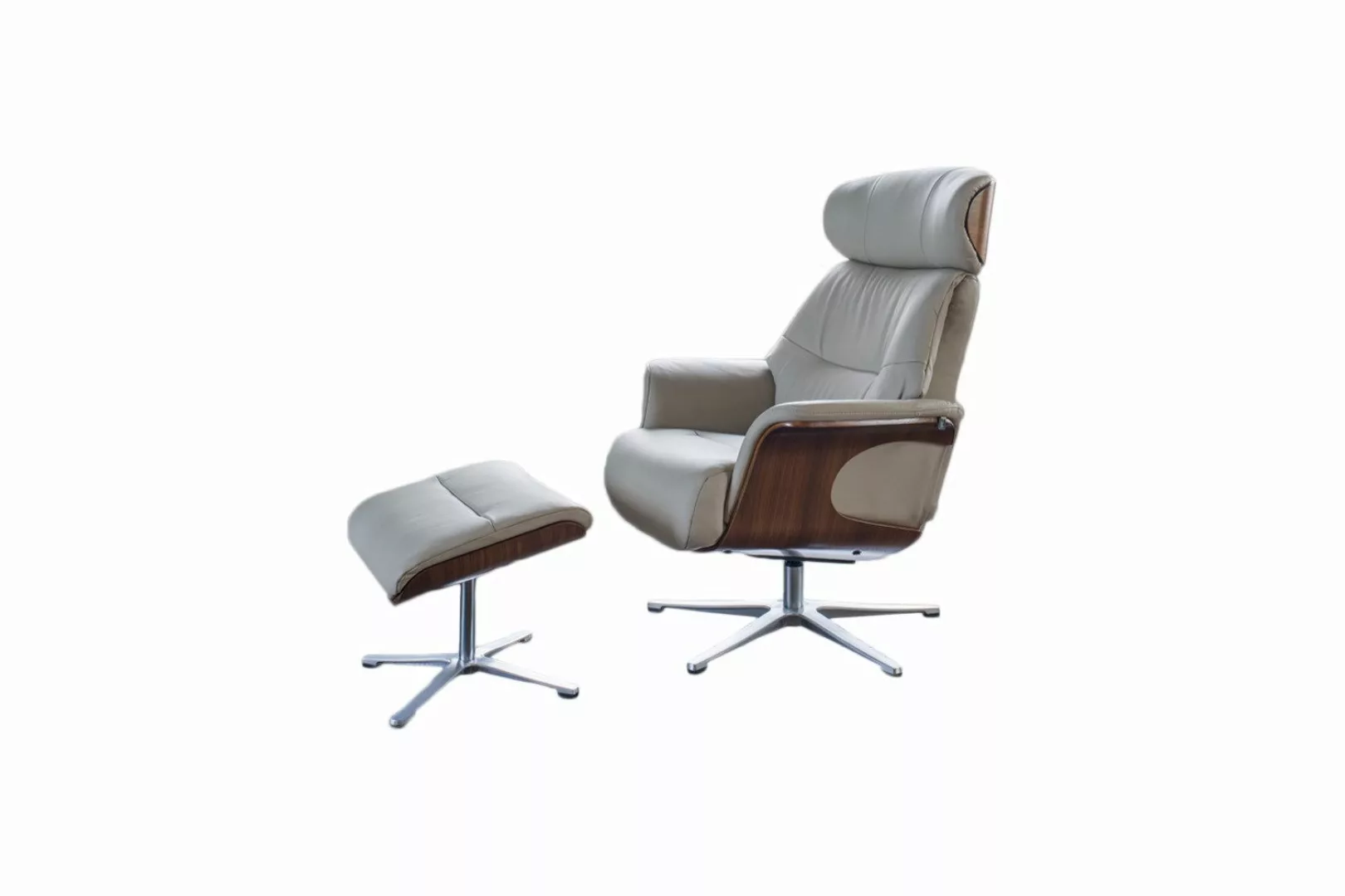 KAWOLA Relaxsessel TOSAR, Drehsessel mit Hocker günstig online kaufen