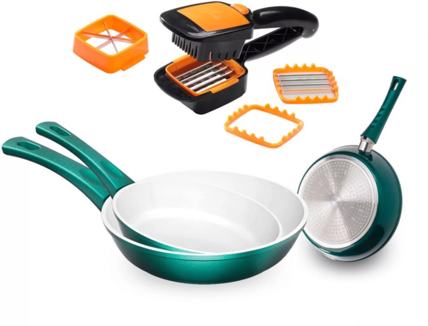 Genius Pfannen-Set »Cerafit Fusion Pfannen inkl. Nicer Dicer Quick, Set 8-t günstig online kaufen