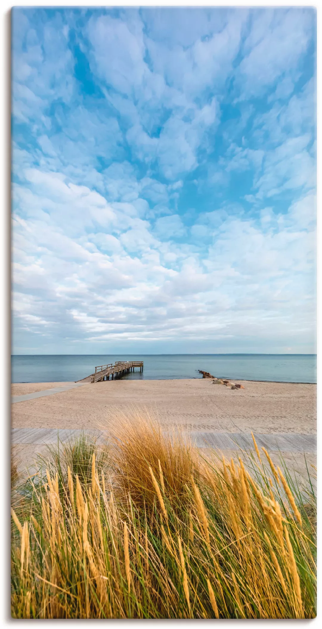 Artland Wandbild "Rettin Strandidylle an der Ostsee", Gewässer, (1 St.), al günstig online kaufen