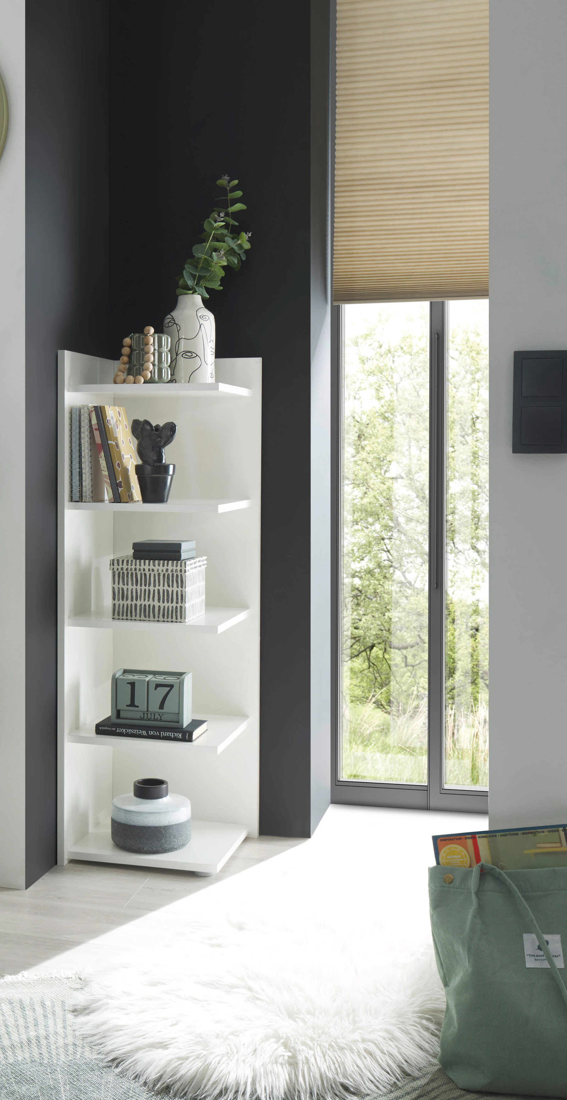 BEGA OFFICE Eckregal "Corner Lux", mit 4 offenen Fächer, 35x36,6x110 cm günstig online kaufen
