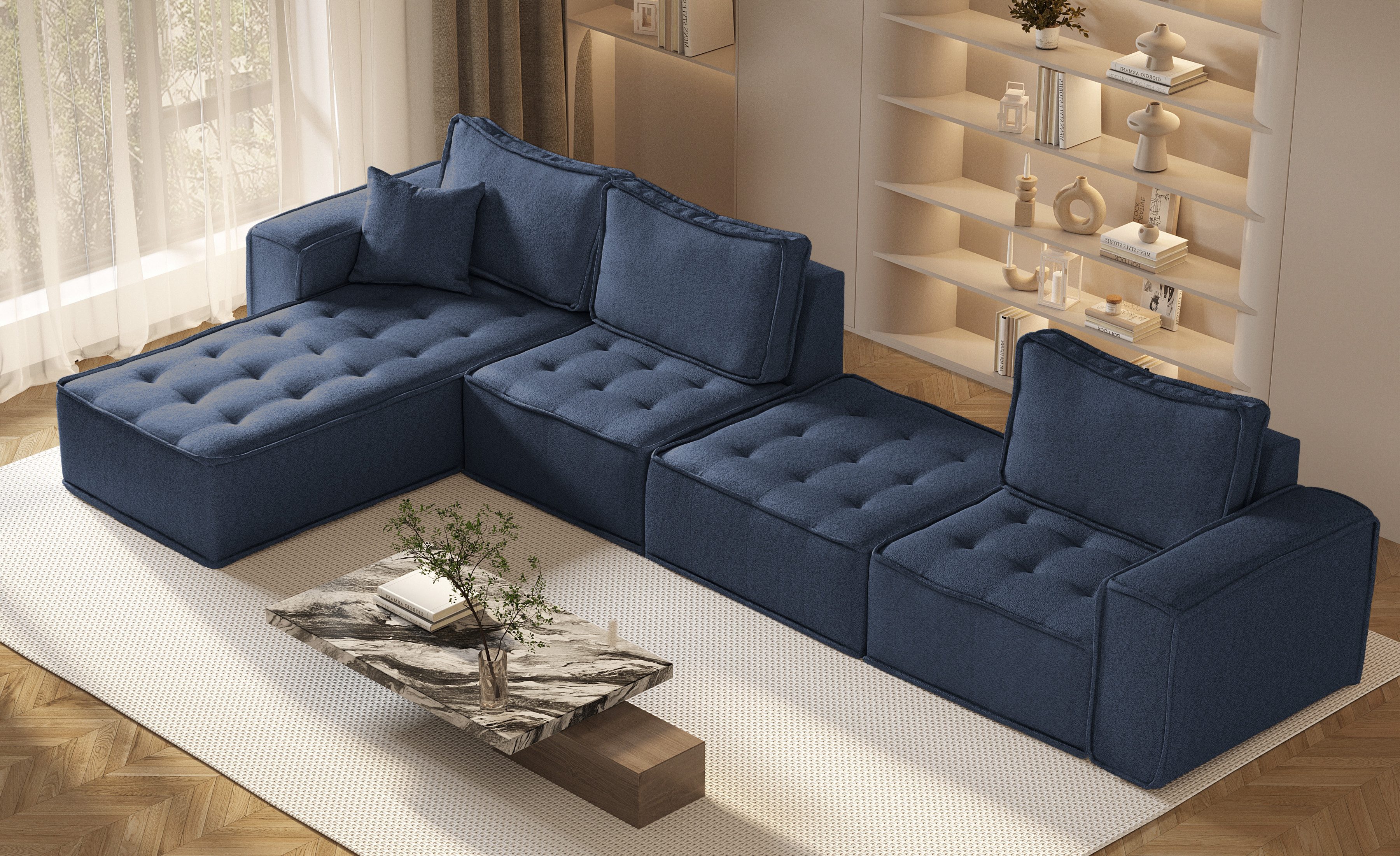 Kaiser Möbel Ecksofa Bohoo modulare Ecke günstig online kaufen