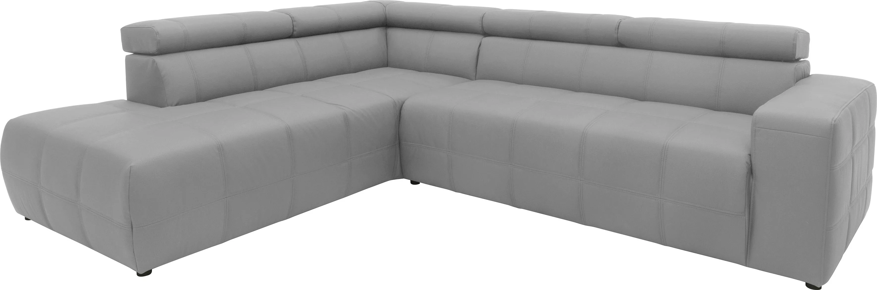 DOMO collection Ecksofa »Brandon L-Form, auch in Leder«, inklusive Kopfteil günstig online kaufen