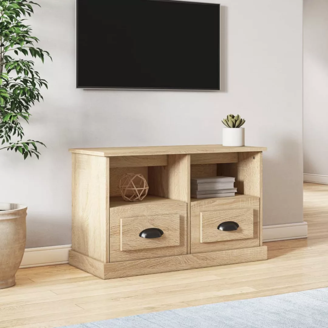 Vidaxl Tv-schrank Sonoma-eiche 80x35x50 Cm Holzwerkstoff günstig online kaufen