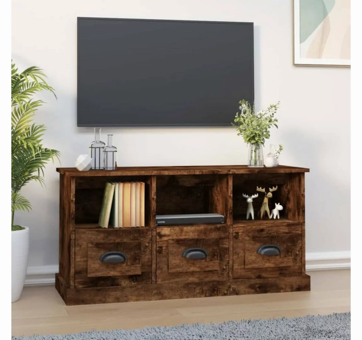 vidaXL TV-Schrank TV-Schrank Räuchereiche 100x35x50 cm Holzwerkstoff günstig online kaufen