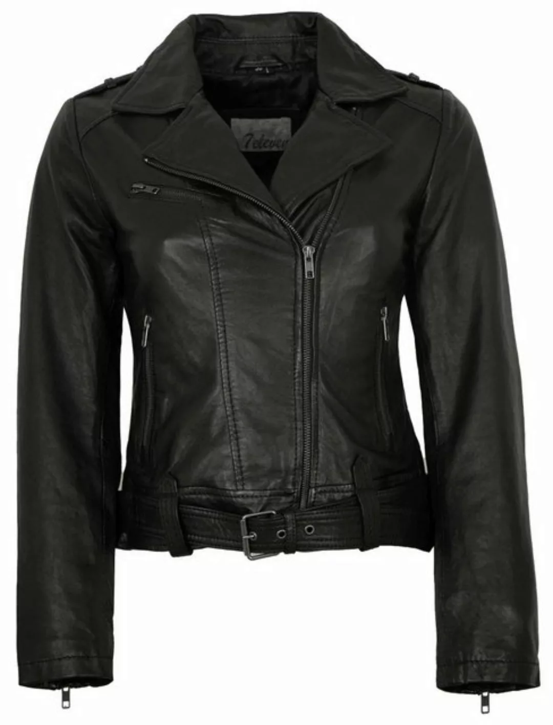 7eleven Lederjacke Juliette 7eleven - Damen Lederjacke Bikerjacke Lammnappa günstig online kaufen