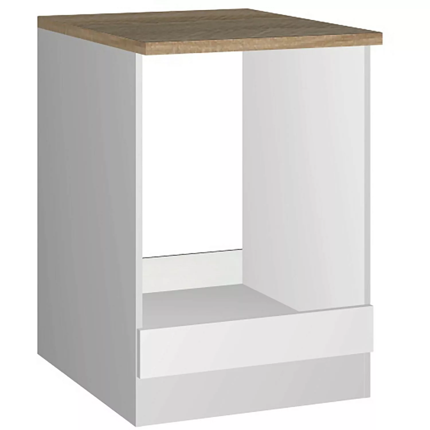 Held Möbel Herdumbauschrank Mailand 60 cm Hochglanz Weiß/Weiß günstig online kaufen