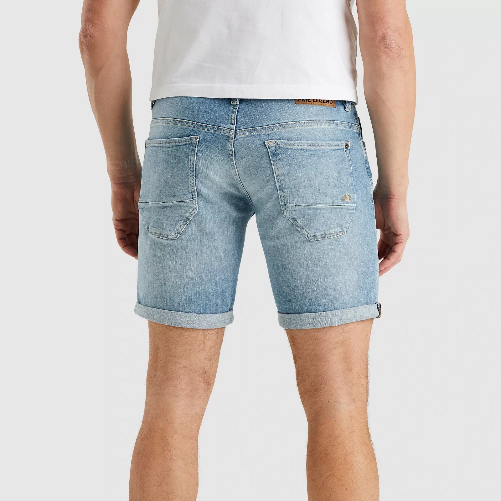 PME Legend Herren Jeans Short NIGHTFLIGHT - Regular Fit - Blau - Grau günstig online kaufen