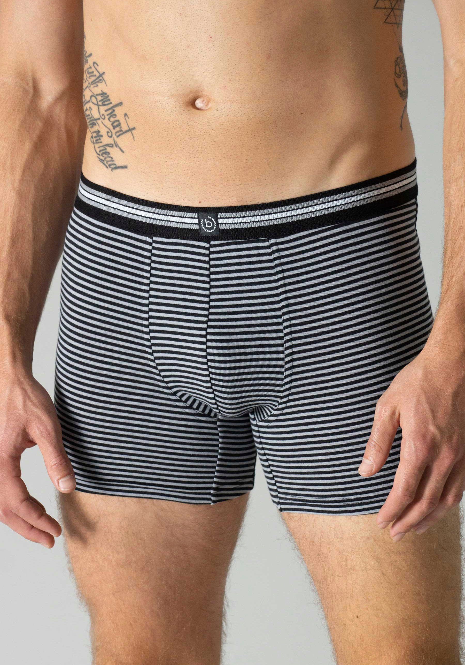 bugatti Boxershorts "Prag", (3er Pack), bequem, atmungsaktiv, Baumwollmix, günstig online kaufen