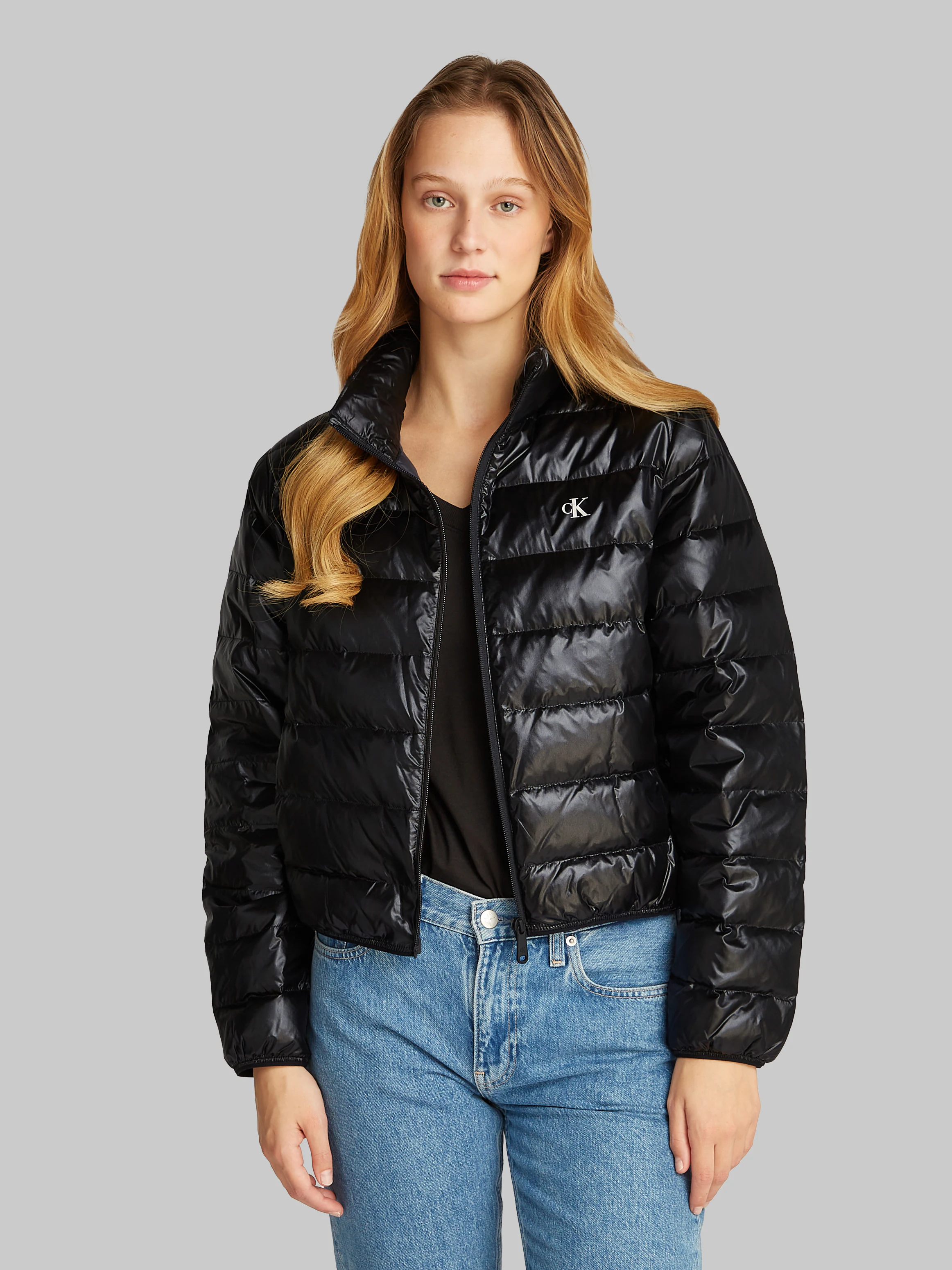 Calvin Klein Jeans Steppjacke "UL DOWN SHINE PUFFER", mit Logodruck günstig online kaufen