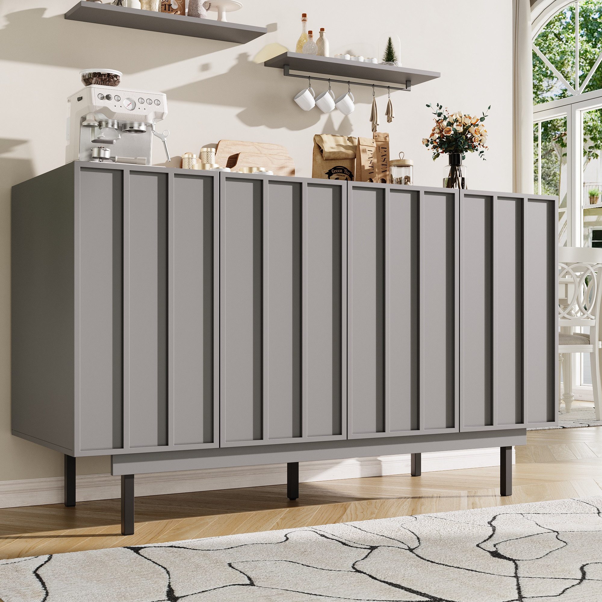 MODFU Sideboard Küchenbuffet, mit verstellbaren Fächern günstig online kaufen