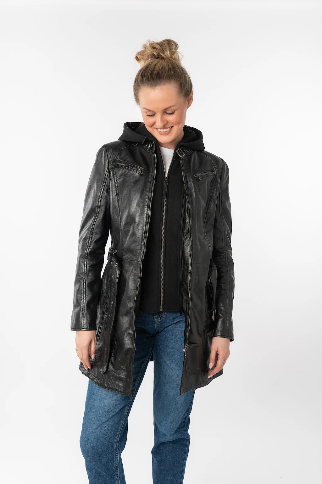Mauritius Ledermantel "BENTE2", (mit Gürtel), lange Lederjacke mit Gürtel & günstig online kaufen