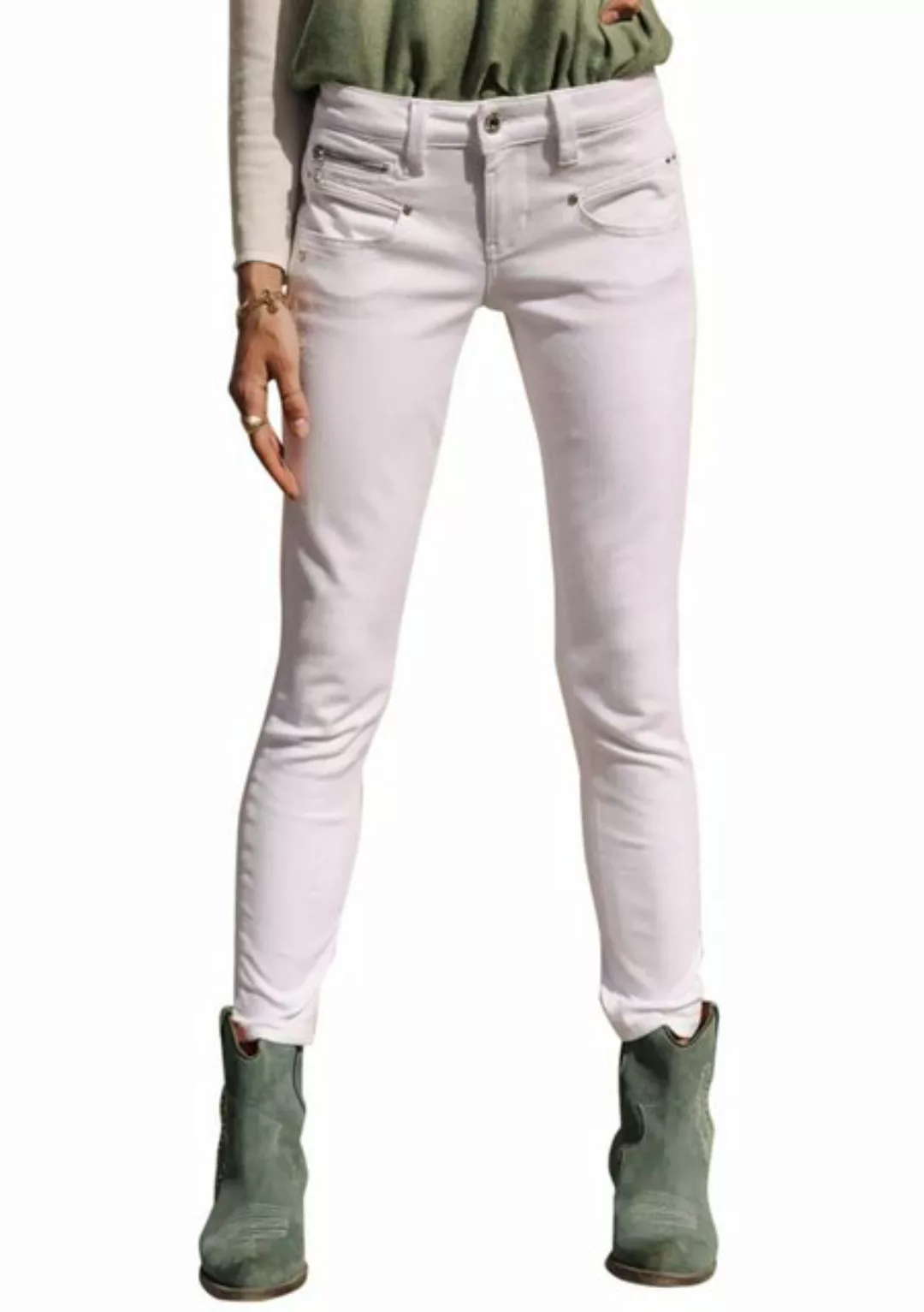 Freeman T. Porter 7/8-Hose Alexa High Waist Cropped Super Stretch Denim whi günstig online kaufen