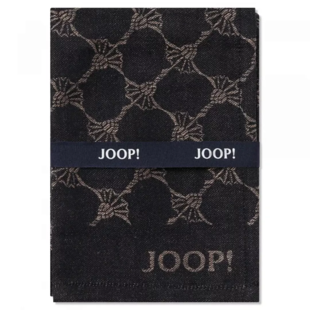 JOOP! Geschirrtücher Cuisine Cornflower Classic 1700 - Farbe: Schwarz - 93 günstig online kaufen