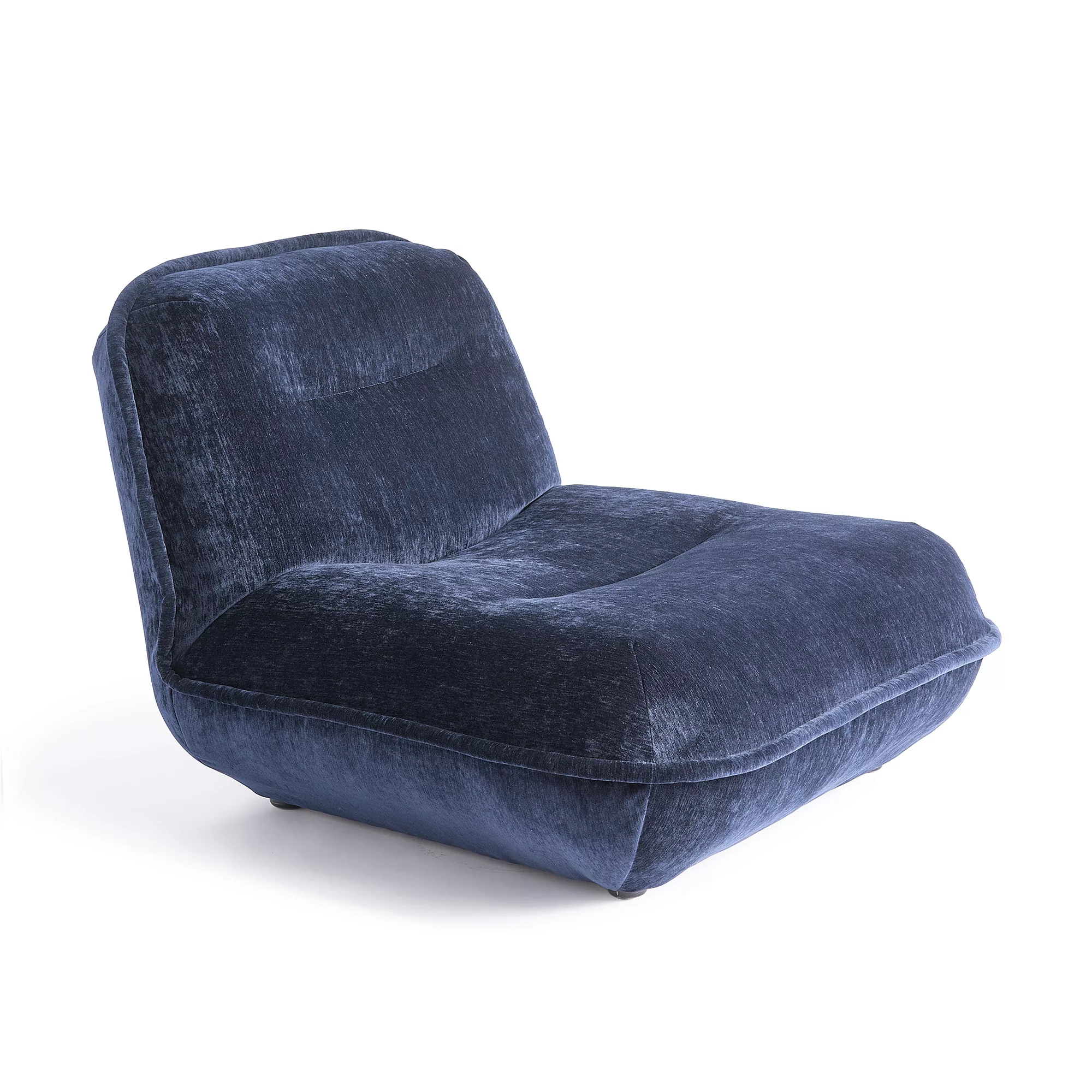 pols potten - Puff Lounge Sessel - dunkelblau/BxHxT 95x70x103cm günstig online kaufen