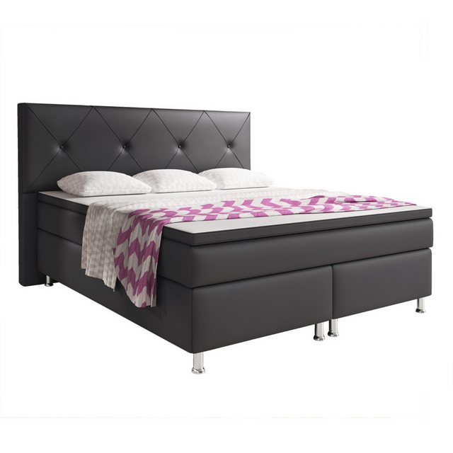 inter Boxspringbett Boxspringbett Oslo 180x200 cm (Spar ser, inkl.Kopfteil günstig online kaufen