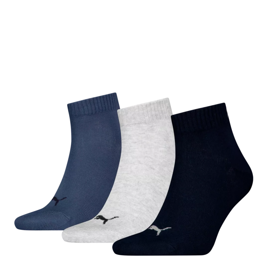 PUMA Kurzsocken, (3 Paar), Atmungsaktiv, Rippenbündchen, weiche Baumwollmis günstig online kaufen