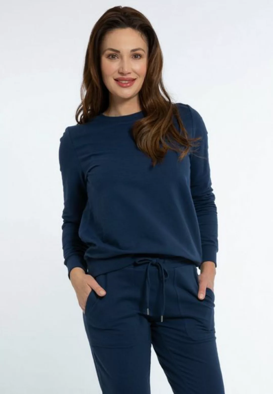 Mey Damenwäsche Sweater Serie Mia 40 blau günstig online kaufen