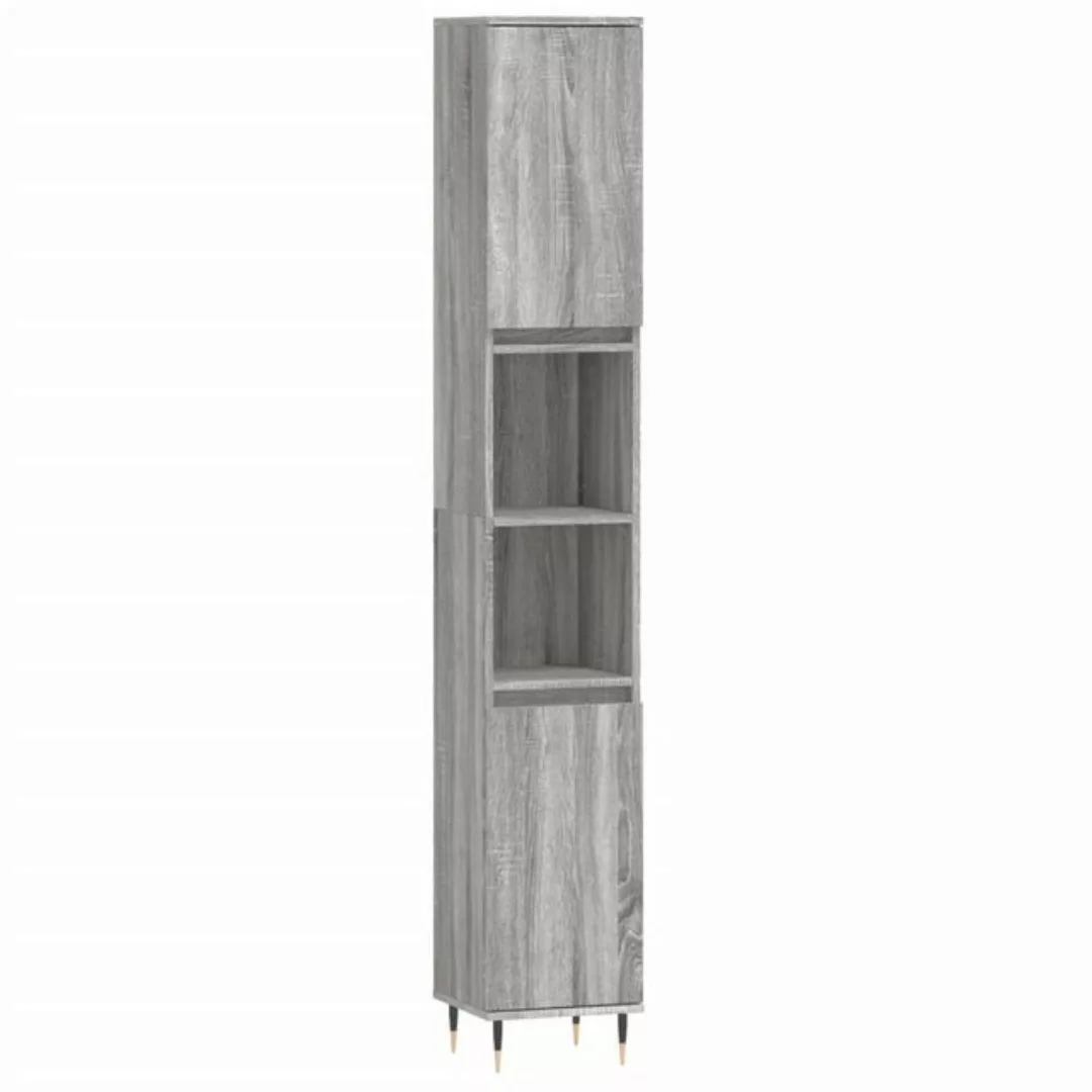 vidaXL Hochschrank Badschrank Grau Sonoma 30x30x190 cm Holzwerkstoff (1-St) günstig online kaufen