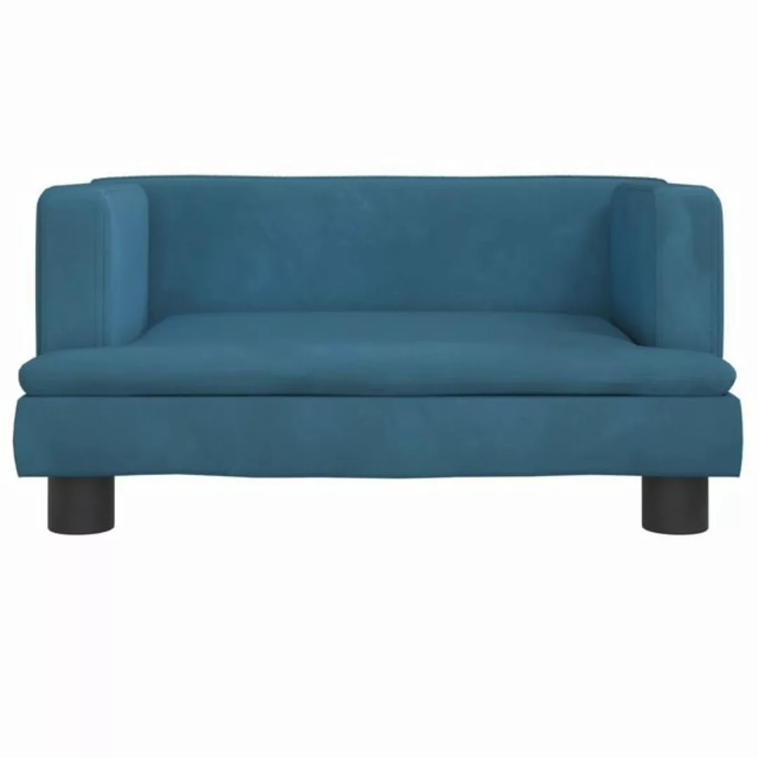 vidaXL Kindersofa Kindersofa Blau 60x40x30 cm Samt Kindercouch Kindermöbel günstig online kaufen