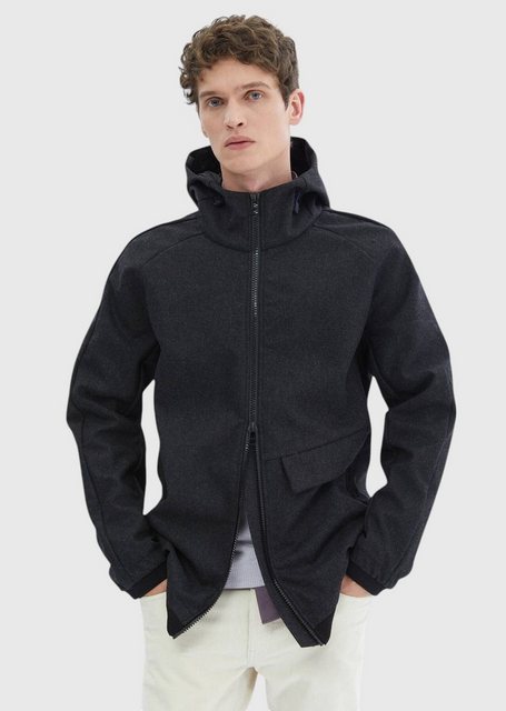 RAMSEY Winterjacke Dunkelgraue Webmantel günstig online kaufen