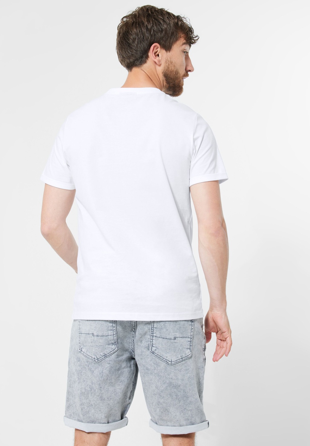 STREET ONE MEN T-Shirt mit Print-Mix günstig online kaufen