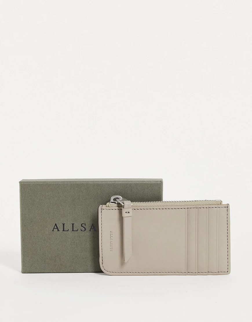 AllSaints – Geldbörse in Creme-Weiß günstig online kaufen